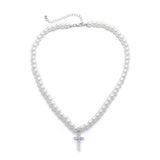 Pearl Clavicle Vintage Diamond Cross Pendant – Jewelry Gift Ideas — 2