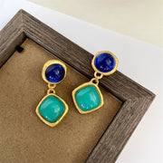 Women Girl Vintage Blue Crystal Earrings – Gifts for Her — 4