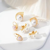 Hollow Sector Pearl Feather Wings Love Heart – Gifts for Couples — 2