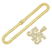 Hip-hop Full Diamond Three-dimensional Number – Jewelry Gift Ideas — 3