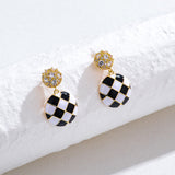 Short Pearl Frosted Bead Copper Earrings – Special Occasion Gifts — 4