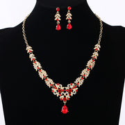 Diamond-encrusted Necklace And Earrings Set – Jewelry Gift Ideas — 4