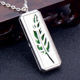 Square Essential Oil Necklace Openable Silver – Jewelry Gift Ideas — 16