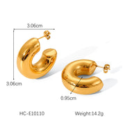 Steel Colored Stainless Steel Round Tube U-shaped Ear – Surprise Gifts — 8