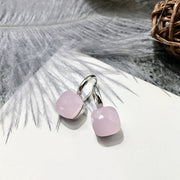 Colored Stone Natural Crystal Women's Earrings Diy – Gifts for Her — 5
