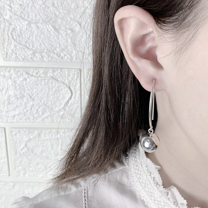 Retro Ball Bing Ball Earrings Women's 925 Silver – Gifts for Her — 1