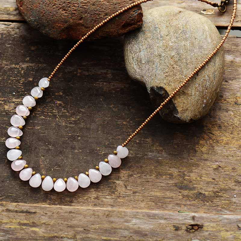 Women's Amethyst Bead Choker Fashion Necklace – Jewelry Gift Ideas — 1