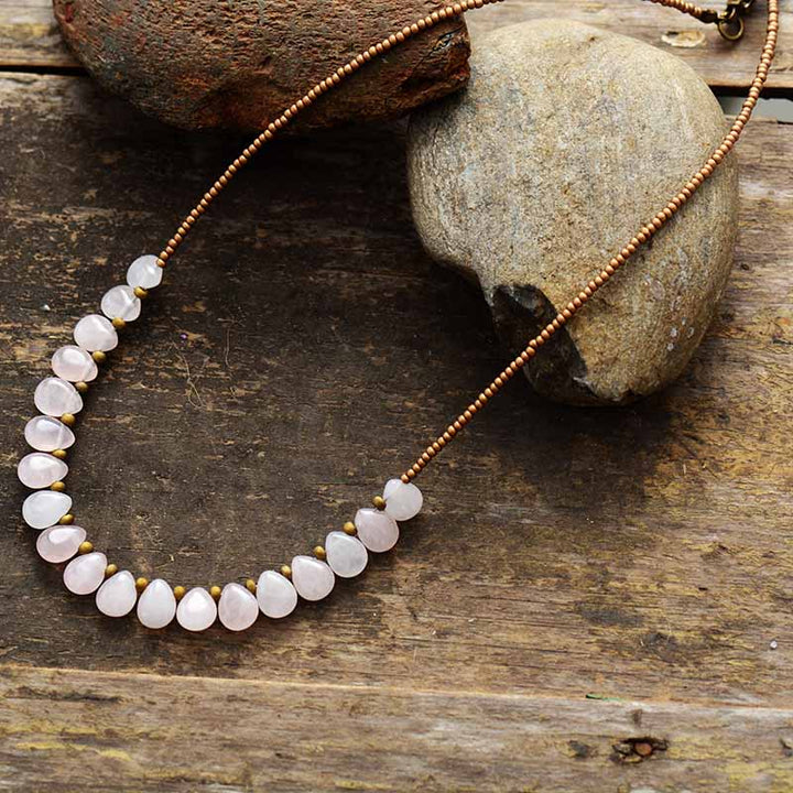 Women's Amethyst Bead Choker Fashion Necklace – Jewelry Gift Ideas — 1