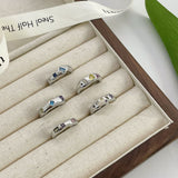 Sweet Small Colored Love Zircon Ring – Gifts for Couples — 4