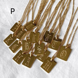 Stainless Steel Rectangular Ancient English 26 – Jewelry Gift Ideas — 12