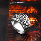 Vintage Stainless Steel Stacked Triangle Ring – Surprise Gifts — 8
