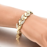 18K Gold Leaf European And American Fashion Bracelet – Stylish Gifts — 3