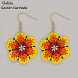 Bohemian Bead Woven Flower Fashion Earrings – Stylish Gifts — 2