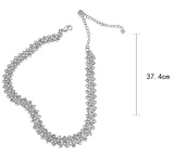 Simple Full Diamond Necklace Choker Collar Japan – Jewelry Gift Ideas — 2
