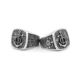 Nordic Viking Boat Anchor Titanium Steel Ring Pirate – Birthday Gifts — 10