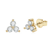 Four Leaf Clover Ear Stud D Color Moissanite – Everyday Gifts — 1