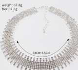 Shiny Women's Necklace Rhinestone Long Chain – Jewelry Gift Ideas — 4