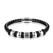 Antique Zircon Bracelet In Woven Leather – Jewelry Gift Ideas — 2