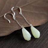 Silver Natural Hotan Magnolia Earrings – Stylish Gifts — 6