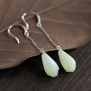 Silver Natural Hotan Magnolia Earrings – Stylish Gifts — 6