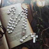 White Acrylic Fashion Cross Necklace – Jewelry Gift Ideas — 4