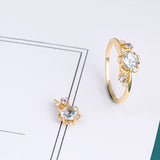 Natural Sky Blue Topaz Flower Ring – Unique Gift Ideas — 3