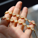 Natural Jasper Sterling Silver Plated 18K Gold – Jewelry Gift Ideas — 4