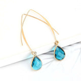 Simple Personality Crystal Water Drop Earrings – Birthday Gifts — 7