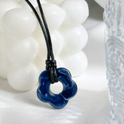 Wax Thread Adjustable Simple Flower Necklace – Jewelry Gift Ideas — 4