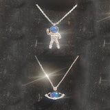 Astronaut Couple Necklace Fashion Men And Women – Jewelry Gift Ideas — 2