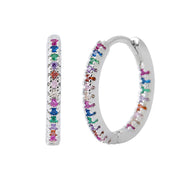 Circle Female Earrings Ear Clip Multicolor Zircon – Gifts for Her — 5