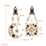 Retro Exaggerated Earrings For Women Rhinestone Pearl – Gifts for Her — 3