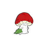 Mini Red Mushroom Brooch Alloy Paint Frog Pin – Jewelry Gift Ideas — 7