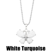 Crystal Agate Butterfly Necklace Pendant Neck – Jewelry Gift Ideas — 13