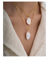Natural Baroque Petal Pearl Pendant Necklace – Jewelry Gift Ideas — 6