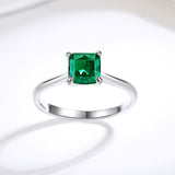 S925 Sterling Silver Fat Square Diamond Ring – Useful Gifts — 4
