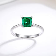 S925 Sterling Silver Fat Square Diamond Ring – Useful Gifts — 4