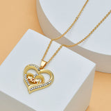 Mother's Day Mom Heart Shape With Diamond Letter – Gifts for Her — 12
