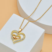 Mother's Day Mom Heart Shape With Diamond Letter – Gifts for Her — 12