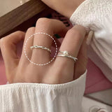 Irregular Double Thin Simple Bracelet Ring – Jewelry Gift Ideas — 3