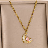 Moon And Star Pendant MOON DREAM Light Luxury – Jewelry Gift Ideas — 4