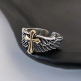 Men's And Women's Fashion Vintage Cross Wing Rings – Stylish Gifts — 2