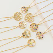 Creative Colorful Tree Of Life Pendant Necklace – Jewelry Gift Ideas — 1