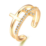 European Simple Atmosphere Fashion Classic Cross Ring – Stylish Gifts — 3