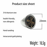 European And American Titanium Steel Scissors Ring – Gifts for Him — 13
