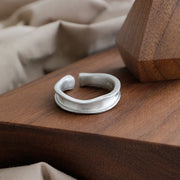 S925 Silver Irregular Bump Matte Brushed Ring – Practical Gifts — 3