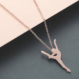 Dancer Girl Sports Necklace Pendant – Jewelry Gift Ideas — 2