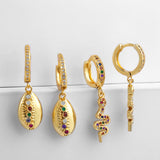 Accessories Creative Golden Shell Earrings Color – Stylish Gifts — 4