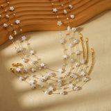 Pearl Tassel Starry All-match Clavicle Stainless – Jewelry Gift Ideas — 2
