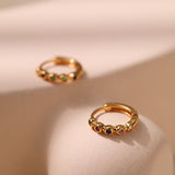 Women's Retro Peach Heart Round Earrings – Gifts for Her — 5